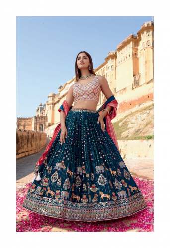 Pure Designer Georgette Bridal Lehenga
