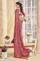 Pure Georgette Designer Saree with Swarovski Border with Blouse  thumb 1