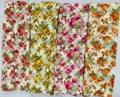 Pure Georgette Digital Printed saree with blouse