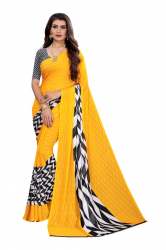 Pure Georgette saree with blouse