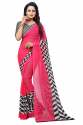 Pure Georgette saree with blouse thumb 1