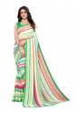 Pure Georgette saree with fancy blouse thumb 2