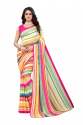 Pure Georgette saree with fancy blouse thumb 3