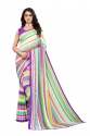 Pure Georgette saree with fancy blouse thumb 4