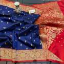 Pure Handloom Banarasi Katan Silk Sarees  thumb 6