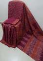 pure Mul cotton saree with hand block printing thumb 3