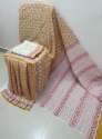 pure Mul cotton saree with hand block printing thumb 6
