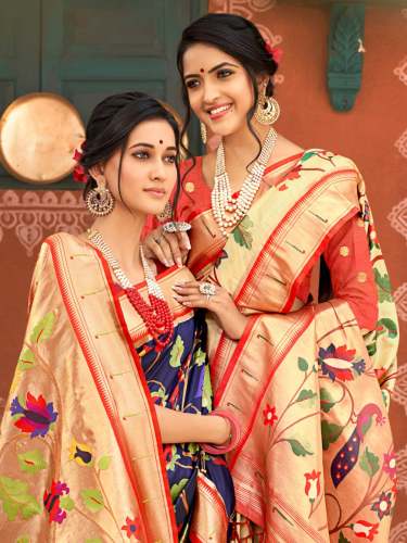  Pure Paithani Silk Woven Work Saree