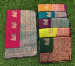 Pure Silk with Heavy Banarasi Jari Rich Pallu Saree 