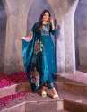 PURE VISCOSE MODAL SILK 3 PCS SUIT WITH HANDWORK & ORGANZA DIGITAL PRINT DUPATTA
