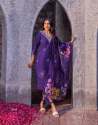 PURE VISCOSE MODAL SILK 3 PCS SUIT WITH HANDWORK & ORGANZA DIGITAL PRINT DUPATTA thumb 6