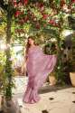 purpel All Over Double Sequence saree with blouse thumb 1