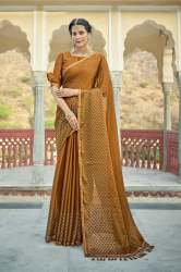 Rangoli crepe with mukesh hand work