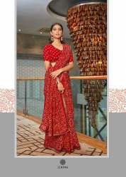 renial bandhani saree