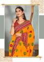 renial bandhani saree thumb 8