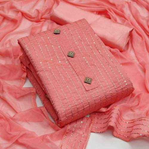Santoon Sequence Work Unstitched Suit