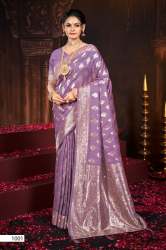 Semi Sattin Silk With Swarovski Rich Pallu Saree