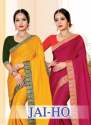 silk saree with jaquard border thumb 3