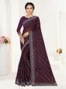  simmer chiffon siroski diamond beautiful saree thumb 1