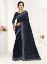  simmer chiffon siroski diamond beautiful saree thumb 2