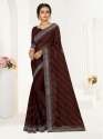  simmer chiffon siroski diamond beautiful saree thumb 3