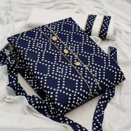 cotton printed unstiched  dress material