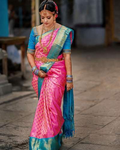 SOFT BANARSI SILK SAREE.