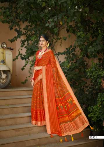 Soft Cotton Linen saree