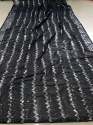  Soft Georgette Black Sequence Work saree  thumb 3