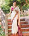 SOFT KANCHIVARAM SILK SAREE. thumb 4