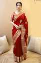 Soft Litchi Banarasi Silk Sarees  thumb 1