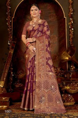  Soft Organza Double Jari Rich Pallu Saree 