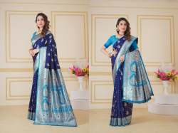 Soft Silk Weaving Saree with Banarasi Zari and Contrast Border