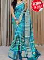 Super Dolla Silks Digital Print Saree with beautiful Leheriya designs. thumb 3