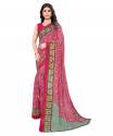 Trendy Georgette saree with blouse thumb 3