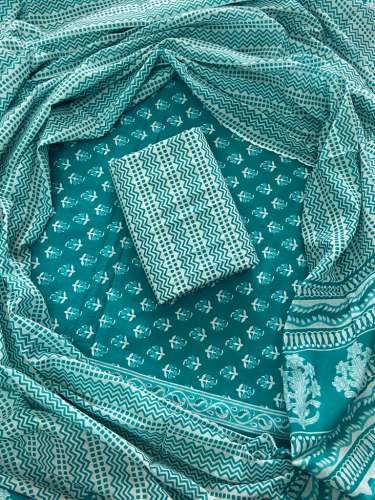 unstitched cotton printed suits