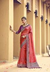  vichitra with work & work blouse