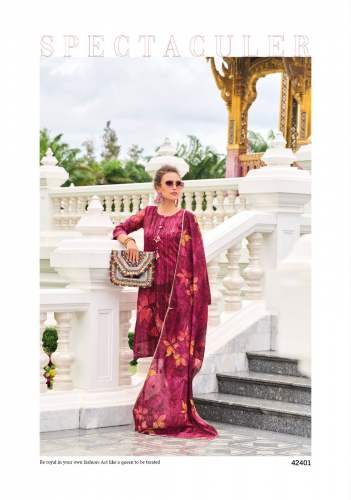 Viscose Organza Print Kurti Pant Set