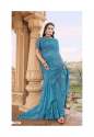 weightless bandhani stone work saree thumb 1