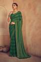 Weightless lining with swarovski saree with jhalar thumb 5