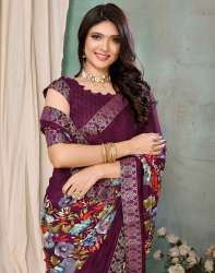 weightless print sarees