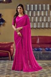Weightless viscose swarovski diamond work saree