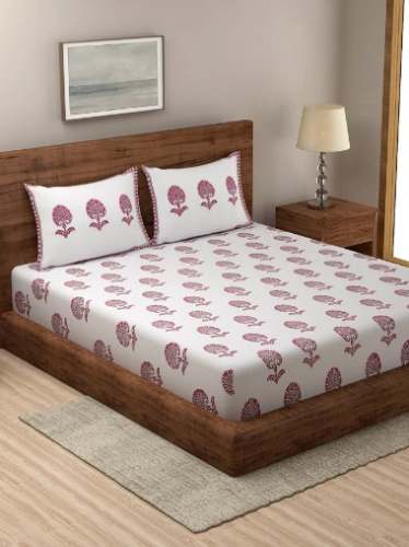 Buy Cotton Printed Bedsheet By Fabindia by Fabindia