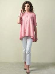 Cotton Chikankari Shirt By Fabindia Brand