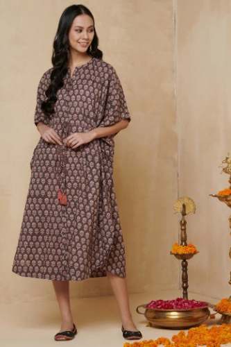 Get Fabindia Brand Cotton Kaftan At Online Sale