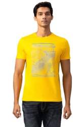 Get Pantaloons Mens Yellow T Shirt At Retail Price