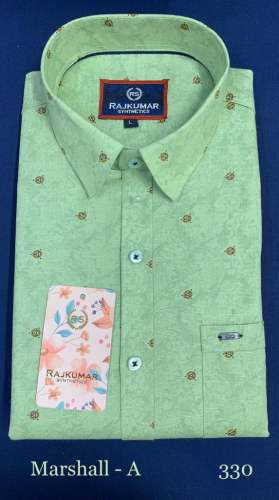Fancy Pista Green Casual Shirt For Men