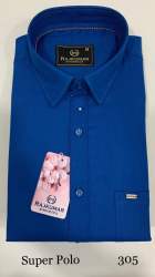 Plain Blue Casual Shirt For Men