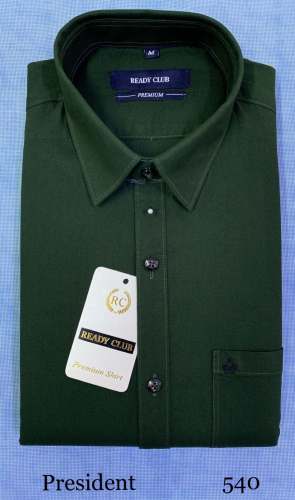 President Cotton Plain Shirt For Mens 