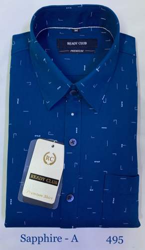 Sapphire cotton mens shirt  by Moolchand Impex